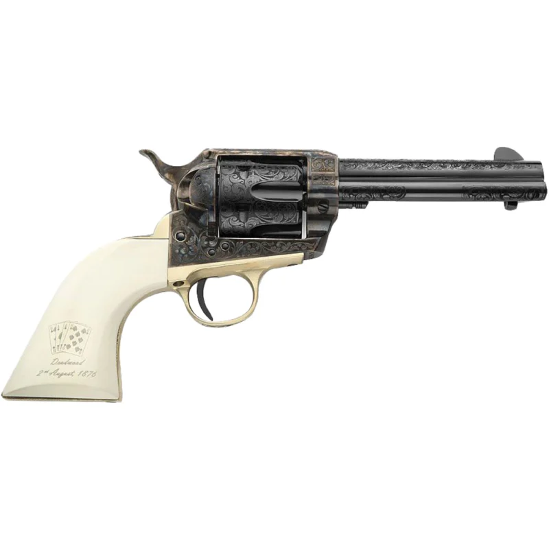 Pietta 1873 Deadman's Hand Revolver 357 Mag. 4.75 in. White Polimer AE Grip - Image 2