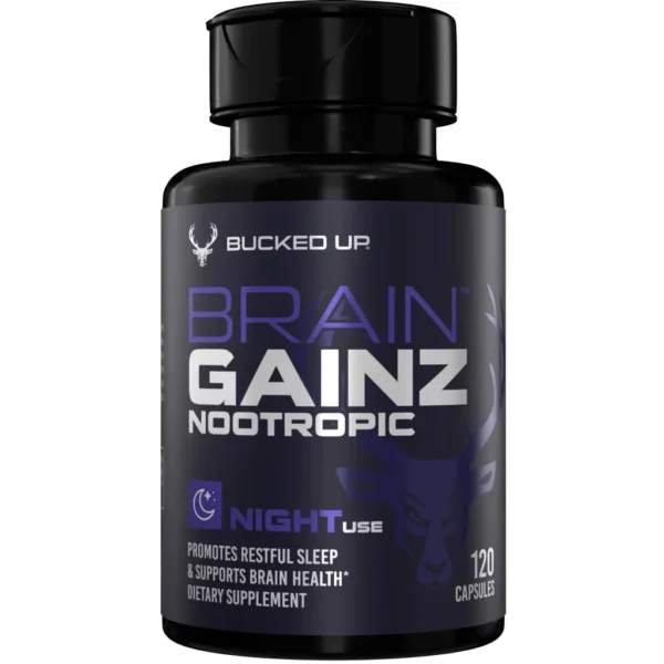 Bucked Up Brain Gainz Day & Night Supplements 240 Total Capsules - Image 3