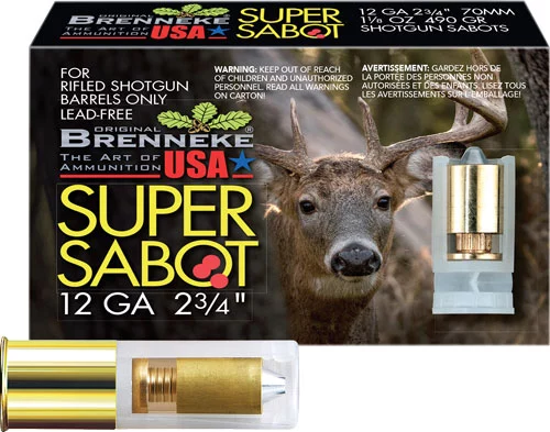 Brenneke 12 Gauge 490gr SLUG Brass – 5rd