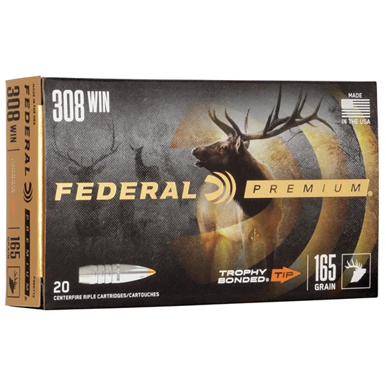 Federal .308 Winchester 165gr BONDED Nickel-Plated – 20rd