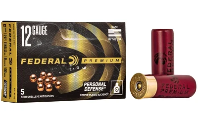 Federal 12 Gauge 00 BUCK Brass – 5rd