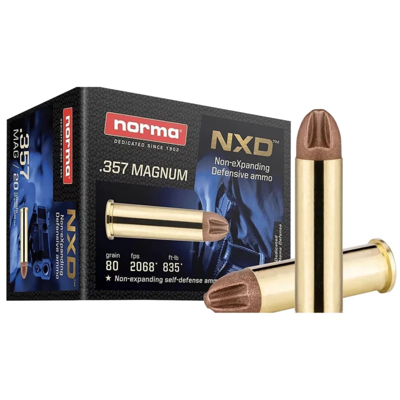Norma .357 Magnum 80gr Brass – 20rd