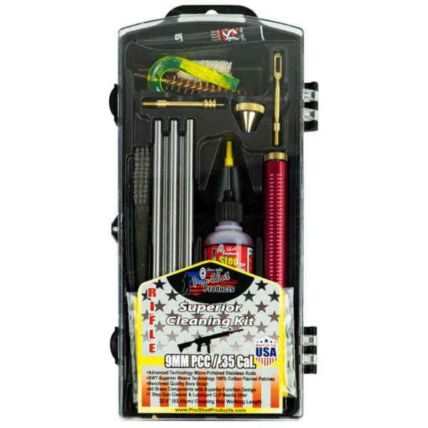 Pro-Shot 9mm Luger Handgun Carbine Caliber (Rifle) Classic Cleaning Kit